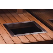 Einbauflansch für cliff/steel Saunaofen Einbaurahmen aus Edelstahl - Huum