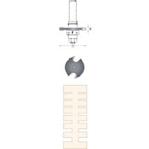 Fraise pour défonceuse – HW-Scie Rainurage 176/8 Z2 40x4,0x8 – Diamètre de la queue, Type de fraise, Quantité par pack, Matières, Longueur