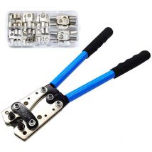 Lifcausal - Outil de sertissage de câble portable HX-50B Pince à sertir professionnelle pour bornes de voiture en cuivre R-ing Kit de connecteurs