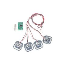 Jeffergarden - HX711 Module de Capteur de Pression Arduino, Jauge de Contrainte de Charge 50kg/100kg/200kg, 4 Pièces Kit de Capteurs de Pondération,