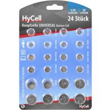 Hycell Gmbh - HyCell Jeu de piles bouton 2 x ag 1, ag 3, ag 4, ag 5, ag 8, ag 10, ag 12, ag 13, ainsi que 2 x cr 1620, cr 2016, cr 20