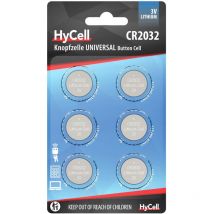 HyCell Knopfzelle cr 2032 3 v 6 St. 200 mAh Lithium CR2032