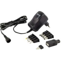 Bloc D'Alimentation Réglable Hycell 1201-0005 3 V/dc, 4.5 V/dc, 5 V/dc, 6 V/dc, 7.5 V/dc, 9 V/dc, 12 V/dc 300 Ma 3.6 W