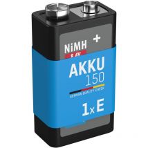 9V E-Block Akku 180 mAh - Hycell
