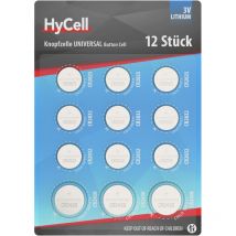 HyCell Jeu de piles bouton au lithium, CR2025 CR2032 CR2450