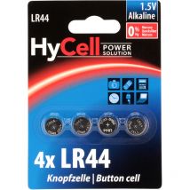 Knopfzelle lr 44 1.5 v 4 St. 140 mAh Alkali-Mangan AG13 - Hycell