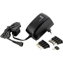 1201-0009 Steckernetzteil, einstellbar 3 v/dc, 4.5 v/dc, 5 v/dc, 6 v/dc, 7.5 v/dc, 9 v/dc, 12 - Hycell