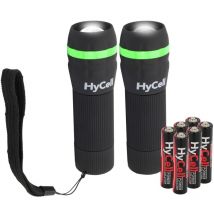 Hycell - Mini led Taschenlampe zoombar & fokussierbar inkl. aaa Batterien (2Stück)