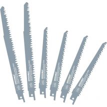 Lame Scie Sabre, 6pcs Lames de Scie Sabre pour Bois, Bambou, pvc, Cloisons Sèches, Convient à Toutes les Scies Sabre - Hychika