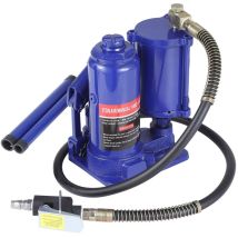 Hydraulik-pneumatik-flaschenwagenheber – Professionelles Heben Mit Mehreren Kapazitäten – Handpumpe, Intensive Nutzung – 12t, Höhe 26-51 Cm – Für 