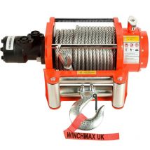 Hydraulik Winde 9072kg WINCHMAX Original Orange Winde. 25m x 14mm Stahl Seil.