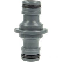 Cap Agad - Hydro-fit Doppel-schlauchkupplung Schlauchverbinder Pvc-u Grau