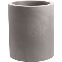 Vaso a cilindro resina echo cm. 35 cenere