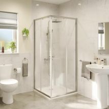 Hydrolux - Modern Corner Entry Shower Enclosure 760x760mm Framed 4mm Safety Glass