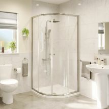Hydrolux Modern Quadrant Shower Enclosure 800x1850mm Framed 4mm Safety Glass