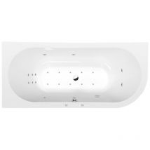 Polysan - Hydromassage de viva l hydro-air Baignoire, 175x80x47cm, blanc