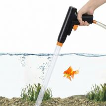 Aspirateur de Boues d'Aquarium, Nouveau pour des Changements d'eau Rapides avec Bouton d'Aspiration, Kit de Nettoyage de Gravier d'Aquarium,