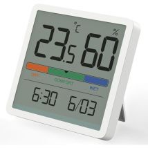 Hygrometer-Thermometer für den Innenbereich, digitales Tischthermometer mit Temperatur- und Feuchtigkeitsmonitor, Raumthermometer mit genauer