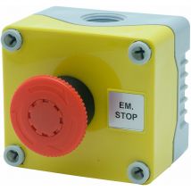 Hylec - 1DE.01.01AG IP66 E-Stop Button Twist Release Station