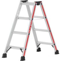 Stufenstehleiter, beidseitig begehbar, 2x4 Stufen, Länge 1,03 m - Hymer