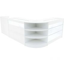 Hyperion LED Shop Counter Set K1200, B1200, TB60 & LM60 - White