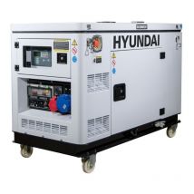 Groupe électrogène diesel refroidissement liquide DHY12000XSET monophasé et triphasé - Hyundai