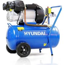 Hyundai - 50 Litre Air Compressor, 14CFM/116psi, Direct Drive V-Twin, 3HP