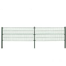 Doppelstabmattenzan MORATA , Gartenzaun, Mattenzaun Höhe: 80 cm / Länge: 30 m 1x Eckpfosten Gartenzaun Mattenzaun