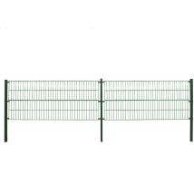 Home Deluxe - Doppelstabmattenzan morata , Gartenzaun, Mattenzaun Höhe: 240 cm / Länge: 40 m 1x Eckpfosten Gartenzaun Mattenzaun
