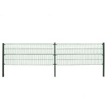 Home Deluxe - Doppelstabmattenzan morata , Gartenzaun, Mattenzaun Höhe: 200 cm / Länge: 46 m 3x Eckpfosten Gartenzaun Mattenzaun