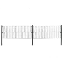 Home Deluxe - Doppelstabmattenzan morata , Gartenzaun, Mattenzaun Höhe: 200 cm / Länge: 10 m 3x Eckpfosten Gartenzaun Mattenzaun
