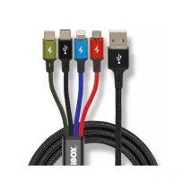 iBOX Universal 4 in 1 charging cable I-BOX USB IKUM4W1 - Kabel - 1,2 m - Micro-USB A - 2 x USB C - Multicolore (IKUM4W1CLR)