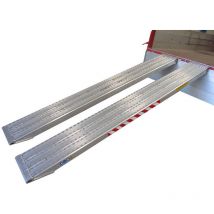 Laderampe 4m, Alu-legierung, Geriefelt, Breite 520mm,- Traglast 29t - Als Stückware Verkauft - M105f/520/4000