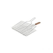 Ruecab - i love bbq - grilles de cuisson barbecue et fumoir - grille de barbecue double, grille barbecue rectangulaire, grille bbq 34X22