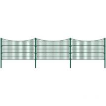 Doppelstabmattenzan Morata Tal , Gartenzaun, Mattenzaun Höhe: 240 Cm / Länge: 30 M 2x Eckpfosten Gartenzaun Mattenzaun