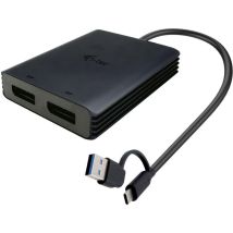 I-tec Usb-a/usb-c Dual 4k/60 Hz Displayport Video Adapter
