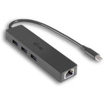 I-tec Usb-c Slim Hub 3-port Mit Gigabit Ethernet Adapter Thunderbolt 3 Kompatib. (c31gl3slim)