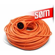 Elem - Allonge Électrique 50m-3g1.5mm2 Orange - I-watts