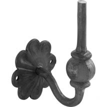 Iam desgin Handlaufträger mit Anschweißende - Handlaufhalter mit ø 91mm Rosette, Schmiedeeisen