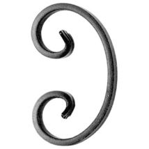 Iam Design - Geländerstab Element C-schnecke 75x120mm - Stabspitze Für Treppengeländer, Schmiedeeisen
