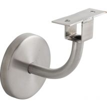 Handlaufhalter rund - Handlauf Halterung mit integrierter Kabelführung 8mm für led Beleuchtung, Edelstahl - Iam Design