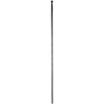 Zierstab 1000mm 12mm zum Anschweißen mit Zierkugel, Eisenstange passend zu Handlauf Treppengeländer, Schmiedeeisen glatt - Iam Design