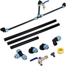 Kcvv - ibc Anschlussset, ibc Adapter Anschlussset für ibc Tank, ibc Tankverbinder 1000 Liter ibc Auslaufhahn 3/4 Zoll, Tankadapter für Haus und