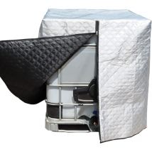 Kcvv - ibc - Housse de protection pour réservoir ibc - Protection contre la pluie - Protection anti-gel - Pour réservoir ibc de 1000 l - 120 x 100 x