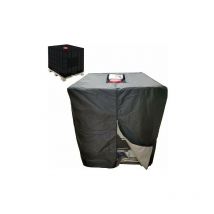 IBC-Wassertank-Plane, 1000 l, Regenwassertank-Container-Abdeckung mit Reißverschluss, winddicht, UV-beständig, reißfest