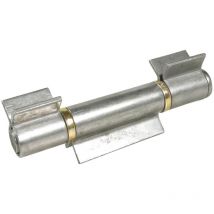 Anschweißband offen 3-teilig V-Lappen Stahl blank Stift 20 mm mit Messinring