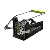 Cortapatatas palanca Clasica, Stainless Steel, Argento/Verde/Nero, 25 x 9 x 11 cm - Ibili