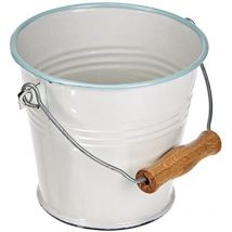 IBILI Secchio Versalles, Acciaio smaltato, Bianco, 16 x 18 x 13 cm