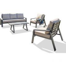 Ibiza - 5-Sitzer-Gartenmöbel, Aluminium Paris Garden