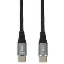 Ibox ikutc cable usb-c 60w 1m negro